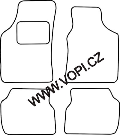 Textil-Autoteppiche Mazda 1211994 - 1996 Carfit (2801)